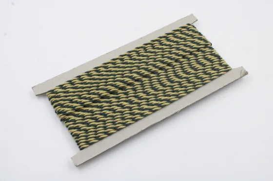 Army Green and Light Yellow 2-Ply Twisted Macrame Cord