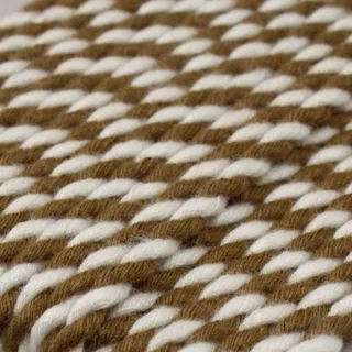 Camel Brown and White 2-Ply Twisted Macrame Cord sample, design MT-C282AE59, view 10