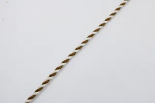 Camel Brown and White 2-Ply Twisted Macrame Cord sample, design MT-C282AE59, view 6