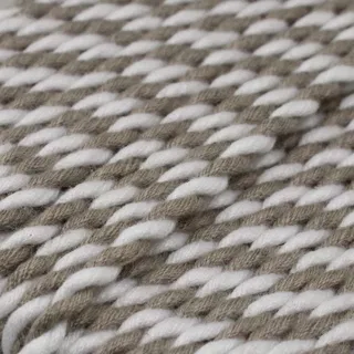 Grey-Taupe and White 2-Ply Twisted Macrame Cord sample, design MT-FE49515A, view 9
