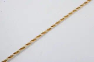 Cream and Mustard Yellow 2-Ply Twisted Macrame Cord sample, design MT-45CAD8EE, view 5