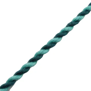 Light Aqua and Dark Teal Green 2-Ply Twisted Macrame Cord sample, design MT-05D5A506, view 10