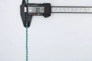 Light Aqua and Dark Teal Green 2-Ply Twisted Macrame Cord sample, design MT-05D5A506, view 6