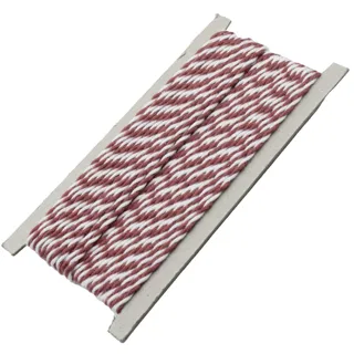 Dusty Pink and White 2-Ply Twisted Macrame Cord sample, design MT-DB1CC9FA, view 11