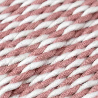 Dusty Pink and White 2-Ply Twisted Macrame Cord sample, design MT-DB1CC9FA, view 16