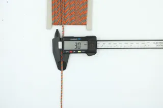 Grey and Orange 2-Ply Twisted Macrame Cord sample, design MT-C03D5D58, view 7