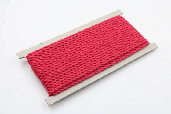 Hot Pink 2-Ply Twisted Macrame Cord