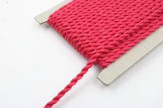 Hot Pink 2-Ply Twisted Macrame Cord sample, design MT-3401F93B, view 3