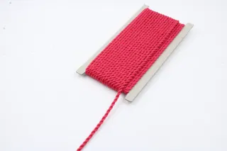 Hot Pink 2-Ply Twisted Macrame Cord sample, design MT-3401F93B, view 4