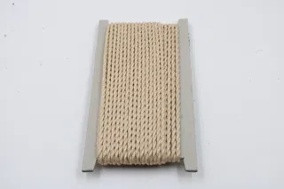 Pale Beige 2-Ply Twisted Macrame Cord sample, design MT-E979798D, view 2