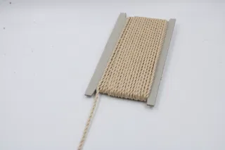 Pale Beige 2-Ply Twisted Macrame Cord sample, design MT-E979798D, view 4