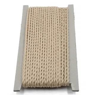 Pale Beige 2-Ply Twisted Macrame Cord sample, design MT-E979798D, view 7