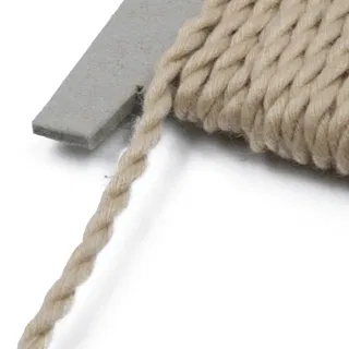 Pale Beige 2-Ply Twisted Macrame Cord sample, design MT-E979798D, view 8