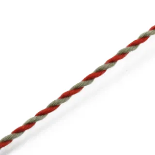 Khaki and Red 2-Ply Twisted Macrame Cord sample, design MT-5FDCFC16, view 8