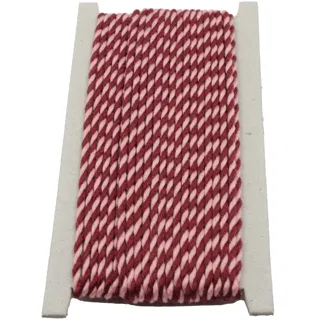 Maroon and Dusty Pink 2-Ply Twisted Macrame Cord sample, design MT-7CD2E5D5, view 8