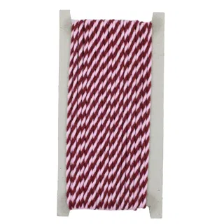Maroon and Lilac Powder Pink 2-Ply Twisted Macrame Cord sample, design MT-BEC5A257, view 6