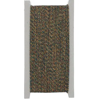 Dark Green, Rust, Orange and Gold 2-Ply Twisted Macrame Cord sample, design MT-12CB8452, view 9