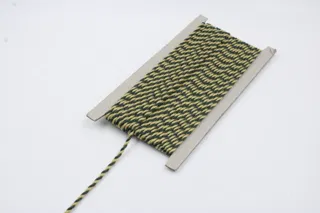 Khaki Mustard and Army Green 2-Ply Twisted Macrame Cord sample, design MT-0EE9C037, view 3