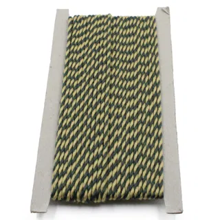 Khaki Mustard and Army Green 2-Ply Twisted Macrame Cord sample, design MT-0EE9C037, view 6