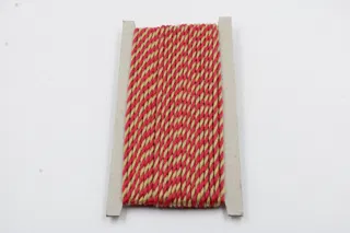 Mustard and Red 2-Ply Twisted Macrame Cord sample, design MT-C3055D2A, view 5