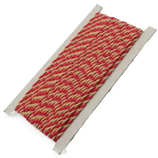 Mustard and Red 2-Ply Twisted Macrame Cord sample, design MT-C3055D2A, view 7
