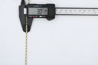 Olive Mustard and Off White 2-Ply Twisted Macrame Cord sample, design MT-10C1171F, view 5
