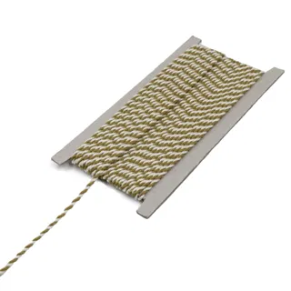 Olive Mustard and Off White 2-Ply Twisted Macrame Cord sample, design MT-10C1171F, view 8