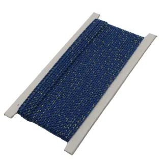 Navy Blue with Gold Metallic Fleck 2-Ply Twisted Macrame Cord sample, design MT-DF2366CB, view 7
