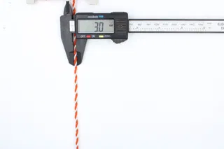 Orange and Silver Metallic 2-Ply Twisted Macrame Cord sample, design MT-33AD9908, view 5