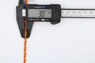 Bright Orange and Mustard Yellow 2-Ply Twisted Macrame Cord sample, design MT-A95FE3BE, view 5