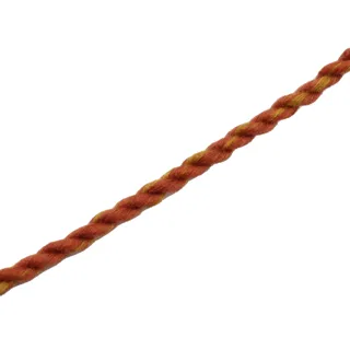 Rust Orange and Mustard Yellow 2-Ply Twisted Macrame Cord sample, design MT-5C06A622, view 10