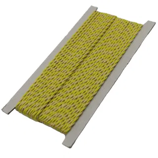 Parrot Green and Beige 2-Ply Twisted Macrame Cord sample, design MT-40B3C4C4, view 7