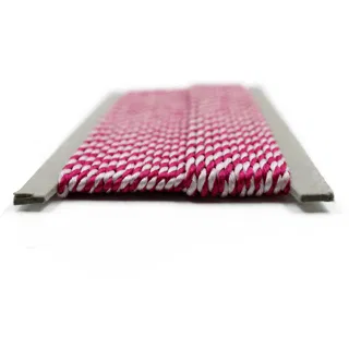 Fuchsia Pink and White 2-Ply Twisted Macrame Cord sample, design MT-C7449F14, view 9