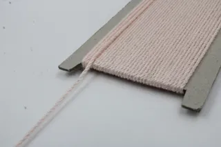 Powder Pink 2-Ply Twisted Macrame Cord sample, design MT-948413EB, view 4