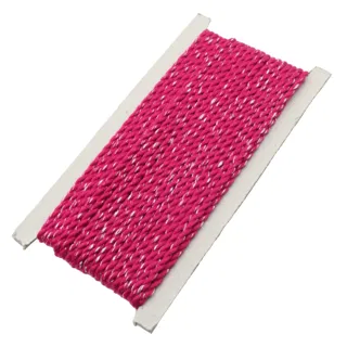 Rani Pink and Silver Metallic 2-Ply Twisted Macrame Cord sample, design MT-33448C4A, view 7