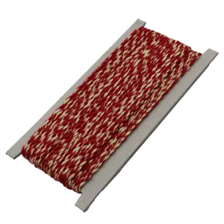 Red and Light Yellow 2-Ply Twisted Macrame Cord sample, design MT-11DBBD10, view 7