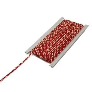 Red and Light Yellow 2-Ply Twisted Macrame Cord sample, design MT-11DBBD10, view 9