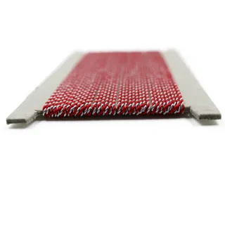 Red and Silver Metallic 2-Ply Twisted Macrame Cord sample, design MT-7334FE19, view 8
