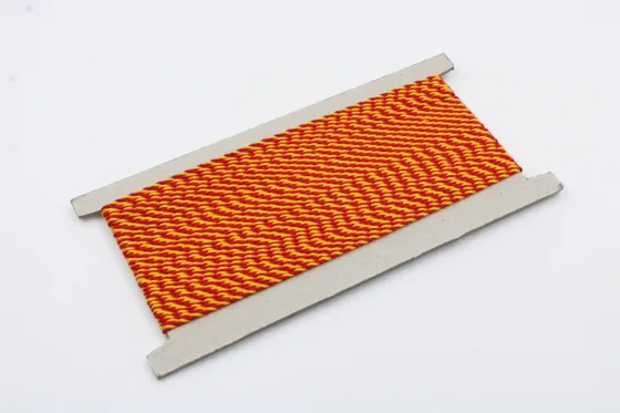 Red and Yellow 2-Ply Twisted Macrame Cord