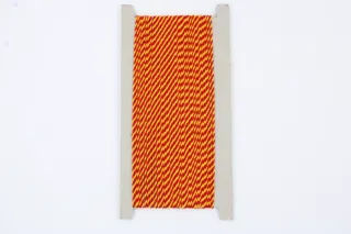 Red and Yellow 2-Ply Twisted Macrame Cord sample, design MT-644A0AE8, view 2