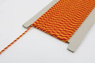 Red and Yellow 2-Ply Twisted Macrame Cord sample, design MT-644A0AE8, view 4
