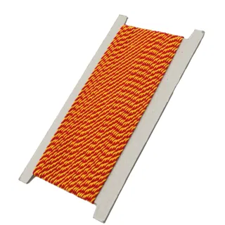 Red and Yellow 2-Ply Twisted Macrame Cord sample, design MT-644A0AE8, view 6