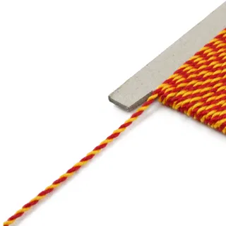 Red and Yellow 2-Ply Twisted Macrame Cord sample, design MT-644A0AE8, view 8