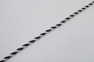 Black and White 2-Ply Twisted Macrame Cord sample, design MT-606DF836, view 5