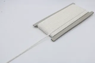 White 2-Ply Twisted Macrame Cord sample, design MT-34D3BCF2, view 3
