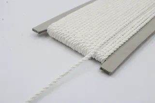 White 2-Ply Twisted Macrame Cord sample, design MT-34D3BCF2, view 4