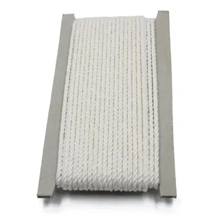 White 2-Ply Twisted Macrame Cord sample, design MT-34D3BCF2, view 8