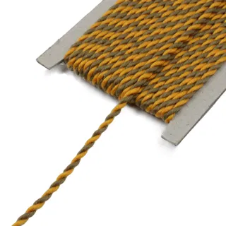 Golden Yellow and Olive Brown 2-Ply Twisted Macrame Cord sample, design MT-3BA90CCD, view 8