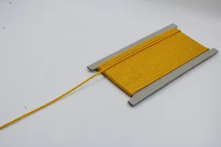 Golden Yellow 2-Ply Twisted Macrame Cord sample, design MT-D71B8107, view 3