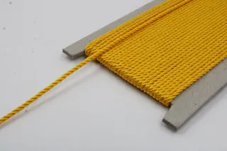 Golden Yellow 2-Ply Twisted Macrame Cord sample, design MT-D71B8107, view 4